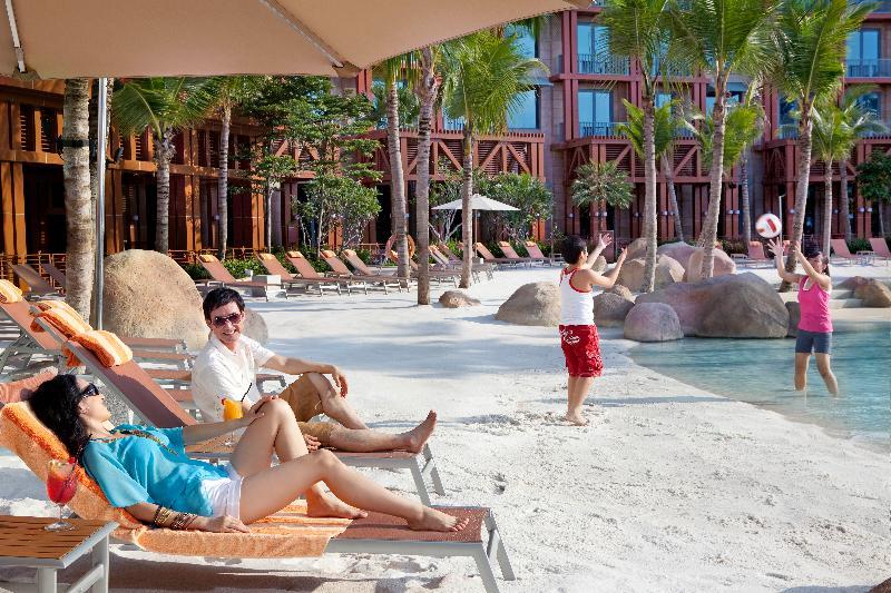 Resorts World Sentosa - Hotel Singapura Exterior foto The beach at the Atlantis Paradise Island